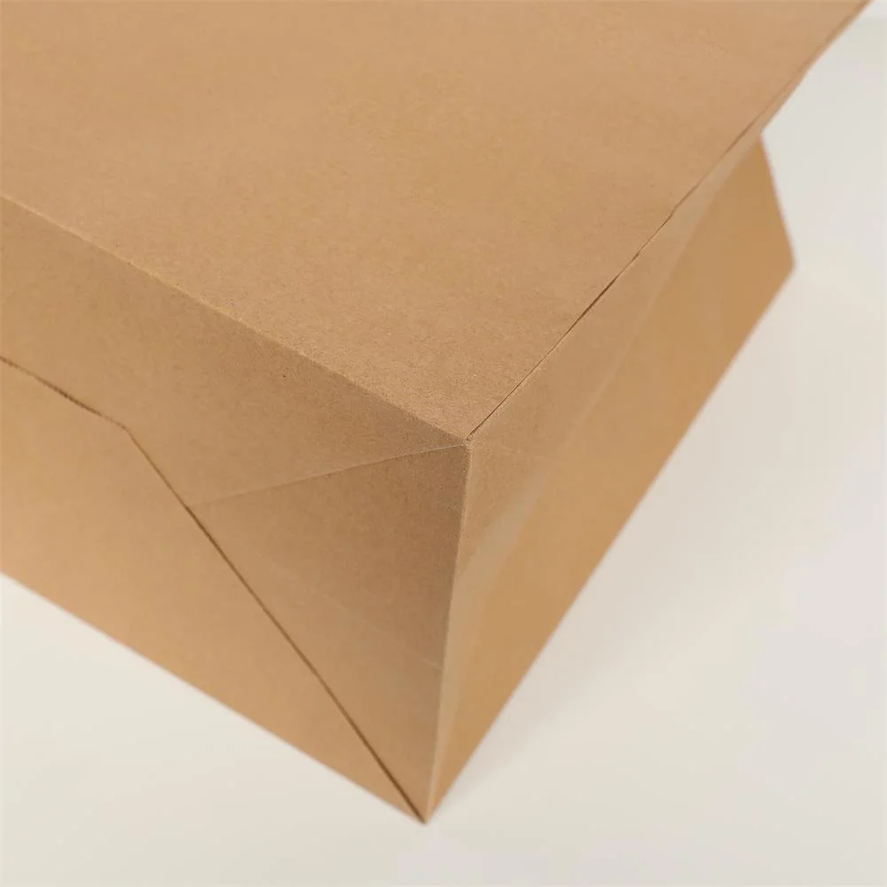 Recyclable Customize Die Cut Brown Kraft Printed Paper Bag