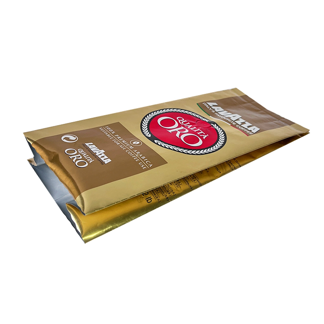 Side Gusset Bag Manufacturer Custom Aluminum Foil Coffee Packaging Pouch Side Gusset Coffee Bags with Degassing Valve
