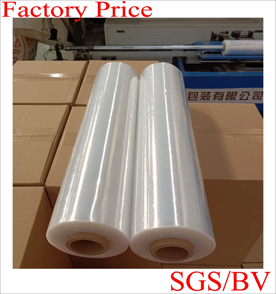 LLDPE Transparent and Black 50cmx20micornx2kgs Pallet Wrap/ Stretch Film/Strech Plastic Film