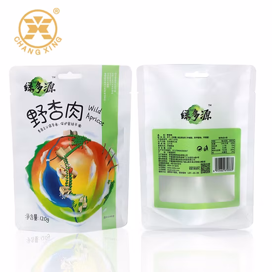 Embalagem de plástico Mylar personalizada reciclável folha de alumínio com zíper bolsa de embalagem de alimentos para café chá nozes biscoitos