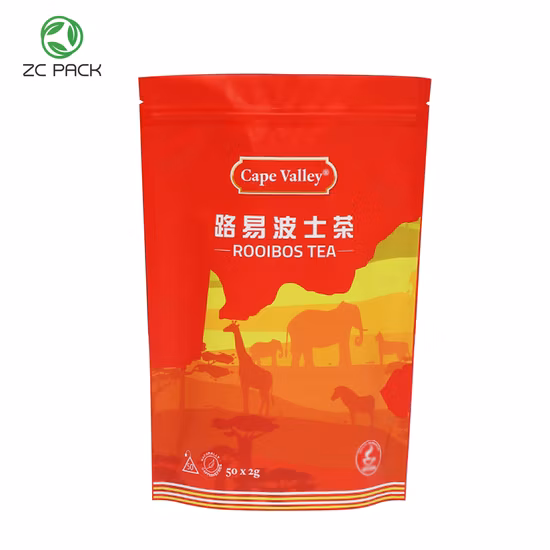 Impressão de logotipo personalizado 200g Doypack Plástico Metalizado Folha de Alumínio Café Barra de Chocolate Snacks Comida Amendoim Nozes Doce Embalagem Stand up Pouch com Zíper