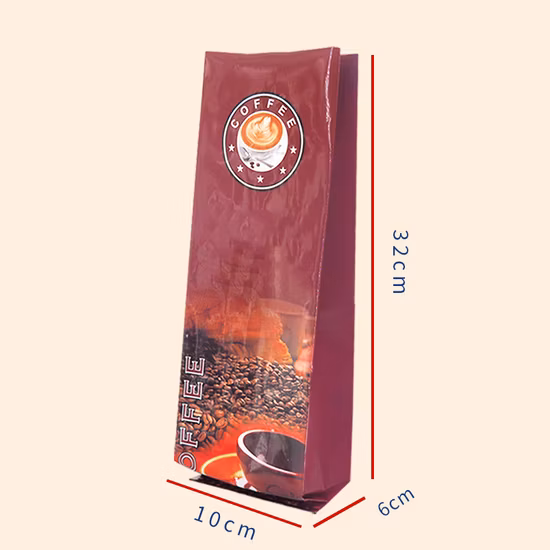 Saco de embalagem de café de comida de plástico laminado personalizado Mylar Ziplock com zíper e válvula