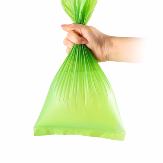 Pbat + amido de milho, biodegradável, sacos compostáveis, camiseta/mão/compras/rolo/sacos de lixo/correio poli/cocô de cachorro/roupas/sacos de embalagem com certificados tuv